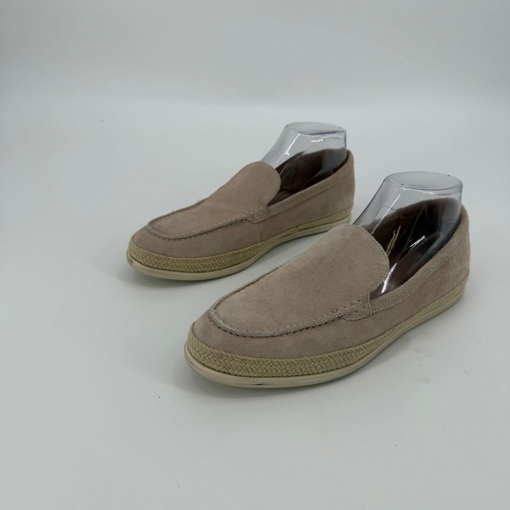 Marc Fisher Tan Suede Espadrille Loafers Moc Toe Slip On Shoes 8M